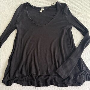 We The Free Black Long Sleeve Top